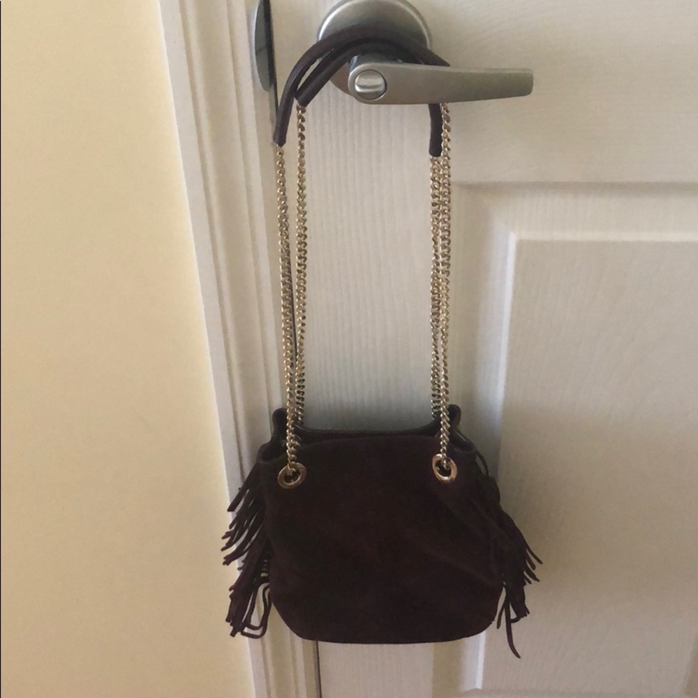 Last day. Maje small Burgundy bucket bag